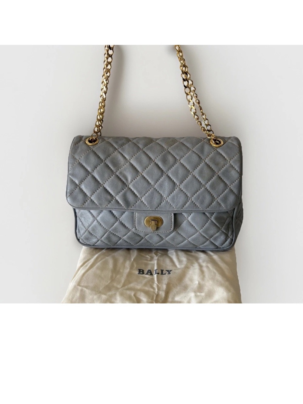 Authentic Vintage Quilted Bally Flap bag